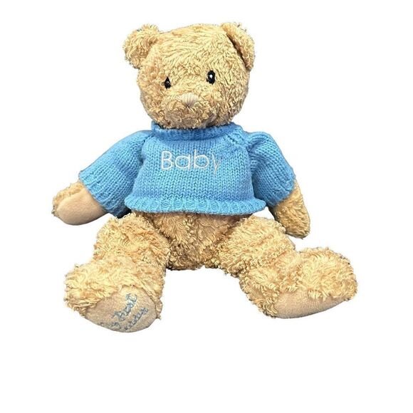 Baby Gund My First Teddy Bear Blue Sweater Plush Beans Twinkle 44758 15” Stuffed